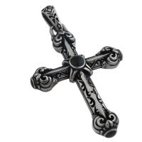 Stainless Steel Cross Pendants, 304 Stainless Steel, fashion jewelry & Unisex Approx 7*13mm 