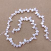 Keshi Cultured Freshwater Pearl Beads, DIY, white, Length about 5-6mm Approx 38 cm 
