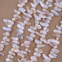 Perles nacres baroques de culture d'eau douce , perle d'eau douce cultivée, DIY, 10mm Environ 38 cm, Vendu par brin