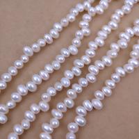 Rice Cultured Freshwater Pearl Beads, DIY, white, 6mm Approx 38 cm, Approx 