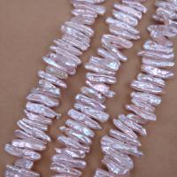 Biwa Cultured Freshwater Pearl Beads, DIY, white Approx 38 cm, Approx 