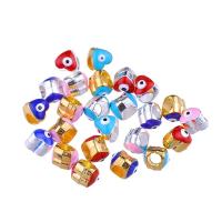 Zinc Alloy Evil Eye Beads, Heart, plated, DIY & enamel Approx [