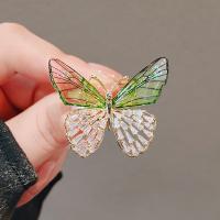 Resin Brooch, Zinc Alloy, with Resin, Butterfly, fashion jewelry & for woman 