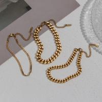 Stainless Steel Chain Bracelets, 304 Stainless Steel, 18K gold plated, fashion jewelry & for woman, golden Approx 18 cm 