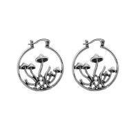 Zinc Alloy Drop Earring, silver color plated, fashion jewelry & for woman & hollow 