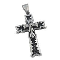 Stainless Steel Cross Pendants, 304 Stainless Steel, fashion jewelry & Unisex Approx 4.5*9mm 