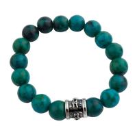 Bracelets turquoises, Turquoise Phoenix, avec Acier inoxydable 304, bijoux de mode & unisexe, 14mm Environ 7.87 pouce, Vendu par brin