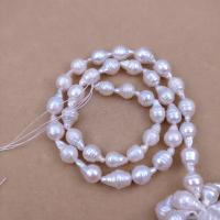 Perle de culture d'eau douce forme goutte, perle d'eau douce cultivée, larme, DIY, blanc, Length about 7.5-8mm Environ 39-40 cm, Environ Vendu par brin