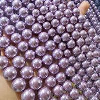 South Sea Shell Beads, Shell Pearl, Round, plated, DIY purple Approx 38 cm 