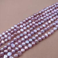 Keshi Cultured Freshwater Pearl Beads, DIY, purple, Length about 7-8mm Approx 38 cm, Approx 