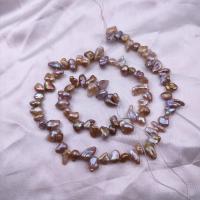 Perles nacres baroques de culture d'eau douce , perle d'eau douce cultivée, DIY, couleurs mélangées, Length about 4-5mm Environ 38 cm, Vendu par brin