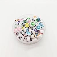 Kunststoff Alphabet Perlen, rund, DIY, keine, 5x10mm, verkauft von Tasche