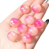 Perles acryliques plaquée, Acrylique, Rond, DIY, plus de couleurs à choisir, 16mm Environ 4mm Vendu par sac