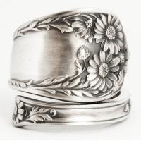 Палец кольцо-латунь, Латунь, Другое покрытие, Женский, оригинальный цвет, размер:7, продается PC