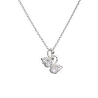 Cubic Zircon Micro Pave Brass Necklace, with 5CM extender chain, Swan, plated, micro pave cubic zirconia & for woman Approx 40 cm 