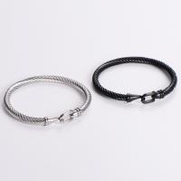 Stainless Steel Bangle, 304 Stainless Steel, plated, for man Inner Approx 62mm [