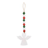 Christmas Hanging Decoration, Wood, with Linen, Christmas Design & multifunctional 