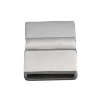 Rectangle Stainless Steel Magnetic Clasp, 304 Stainless Steel, DIY & brushed, original color Approx [