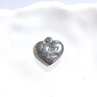 Кулон Сердце из Нержавеющей стали, Нержавеющая сталь 304, DIY & машинная полировка, оригинальный цвет, не содержит никель, свинец продается PC