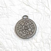 Stainless Steel Pendant Setting, 304 Stainless Steel, Flat Round, polished, DIY, original color, nickel, lead & cadmium free, 28mm [
