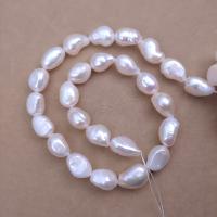 Keshi Cultured Freshwater Pearl Beads, DIY, white, Length about 11-12mm Approx 38 cm 
