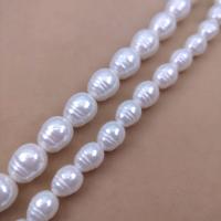 Glass Pearl Beads, Rice, DIY white 