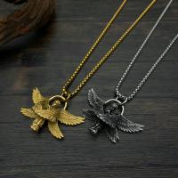 Stainless Steel Jewelry Necklace, 304 Stainless Steel, Angel Wing, plated, fashion jewelry & for man 