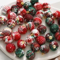 Zinc Alloy Christmas Pendants, Cotton, Round, Christmas Design & DIY 