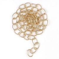 Aluminum Oval Chain, aluminum chain, gold color plated, DIY & hollow 