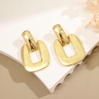Zinc Alloy Drop Earring, plated & fashion jewelry & for woman, gold 