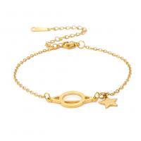 Stainless Steel Charm Bracelet, 304 Stainless Steel, with 5CM extender chain, plated, Unisex Approx 17 cm 