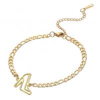 Stainless Steel Chain Bracelets, 304 Stainless Steel, with 5CM extender chain, Shoes, plated, Unisex Approx 17 cm 