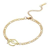 Stainless Steel Chain Bracelets, 304 Stainless Steel, with 5CM extender chain, doctorial hat, plated, Unisex Approx 17 cm 