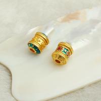 Brass Spacer Beads, plated, DIY & enamel, golden 