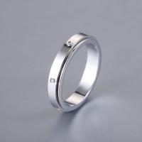 Стерлингового серебра кольцо, 925 пробы, ювелирные изделия моды & разный размер для выбора & инкрустированное микро кубического циркония, Ring mm,6mm, продается PC
