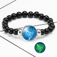Bracelet en laiton, avec Des billes de verre & Acrylique, bijoux de mode & unisexe & styles différents pour le choix, Chain cm, Vendu par PC