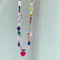 Zinc Alloy Necklace, with Acrylic, fashion jewelry 