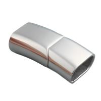 Rectangle Stainless Steel Magnetic Clasp, Acier inoxydable 304, DIY, couleur originale Environ Vendu par PC[
