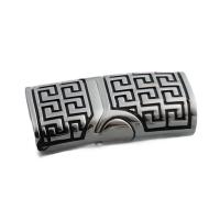 Rectangle Stainless Steel Magnetic Clasp, 304 Stainless Steel, DIY, original color Approx [