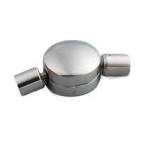 botón de acero inoxidable, acero inoxidable 304, Bricolaje, color original, 19x10mm, agujero:aproximado 3x3mm, Vendido por UD