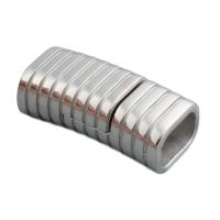 Rectangle Stainless Steel Magnetic Clasp, Acier inoxydable 304, DIY, couleur originale Environ Vendu par PC