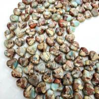 Mixed Gemstone Beads, Koreite, Heart, polished, DIY, mixed colors Approx 38 cm 