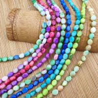 Mixed Gemstone Beads, Quartz, Oval, polished, DIY Approx 