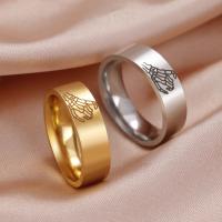 Stainless Steel Finger Ring, 304 Stainless Steel, Vacuum Ion Plating, fashion jewelry & Unisex ring width 5.9mm 