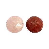 Gemstone Cabochons, Rose Quartz, with Goldstone, Dome, DIY & faceted 25mm 