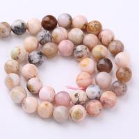 Opal Perlen, Rosa Opal, rund, DIY & verschiedene Größen vorhanden, Rosa, Länge:ca. 38 cm, verkauft von Strang