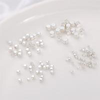 Zinc Alloy Jewelry Beads, Cube, plated, DIY silver color 