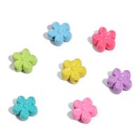 Perles en alliage de zinc de fleur, peinture, DIY, plus de couleurs à choisir, 7mm Environ 1mm Vendu par sac