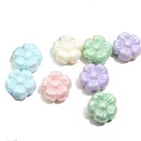 Plating Acrylic Beads, Flower, DIY 19mm Approx 2.5mm 