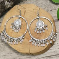 Acrylic Drop Earring, Zinc Alloy, with Acrylic, plated, fashion jewelry & Bohemian style & for woman 